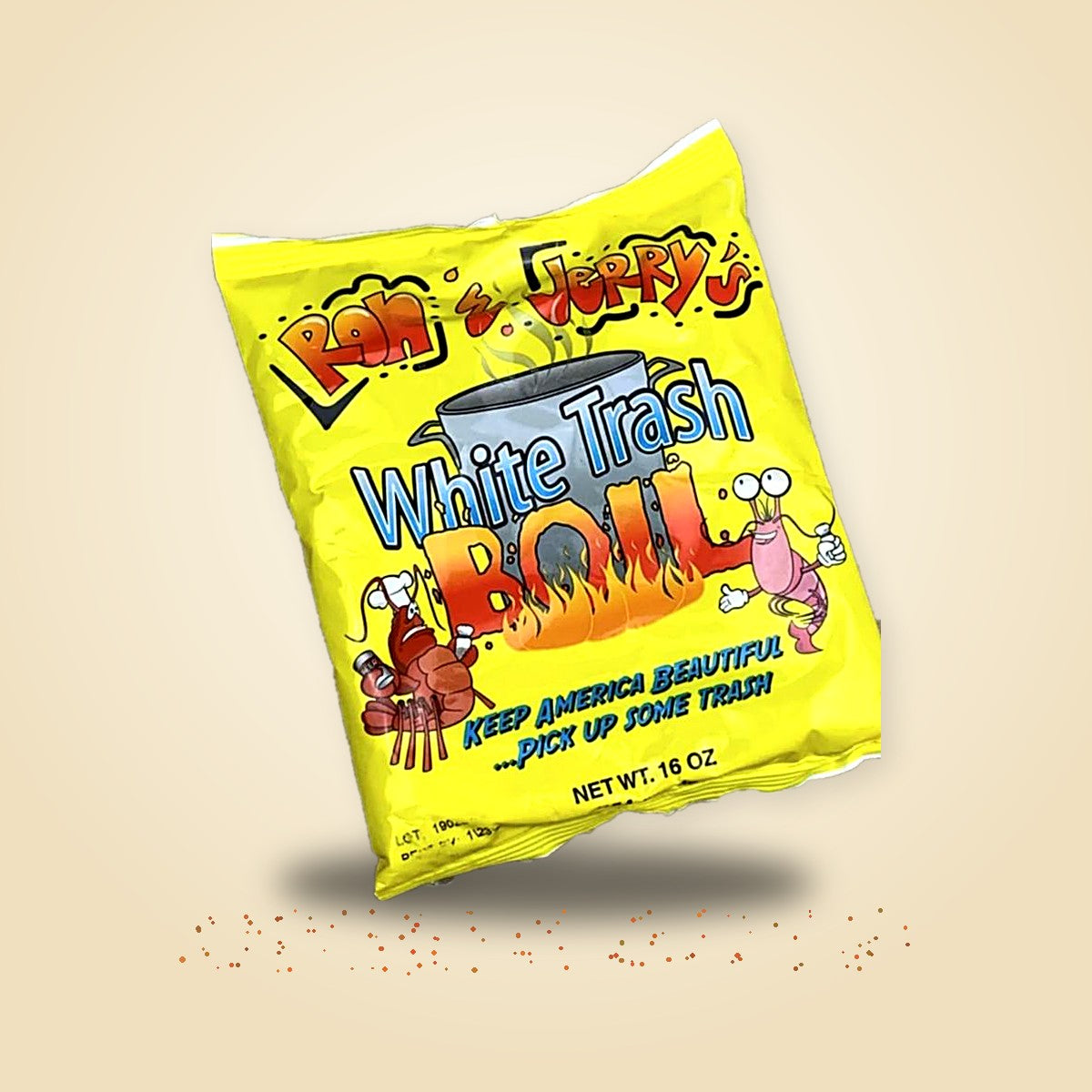 White Trash Boil Cajun seafood boil seasoning, 1 lb bag