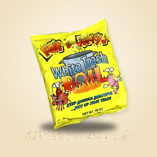 White Trash Boil Cajun seafood boil seasoning, 1 lb bag